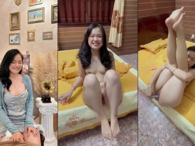 Kẹp vú bướm em nhóp nhép nước bắt em nghịch cho anh quay